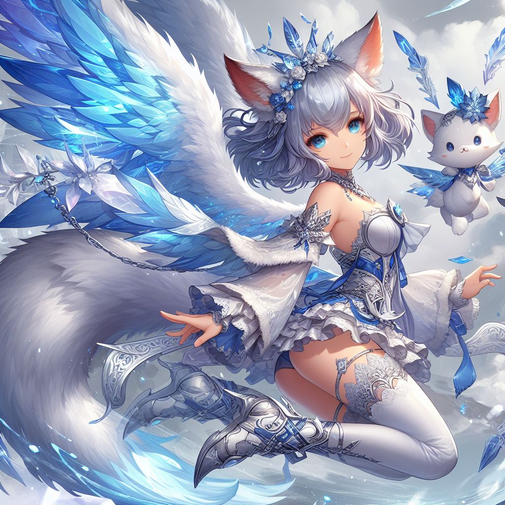 妖狐の美狐と狐の姫きらめ